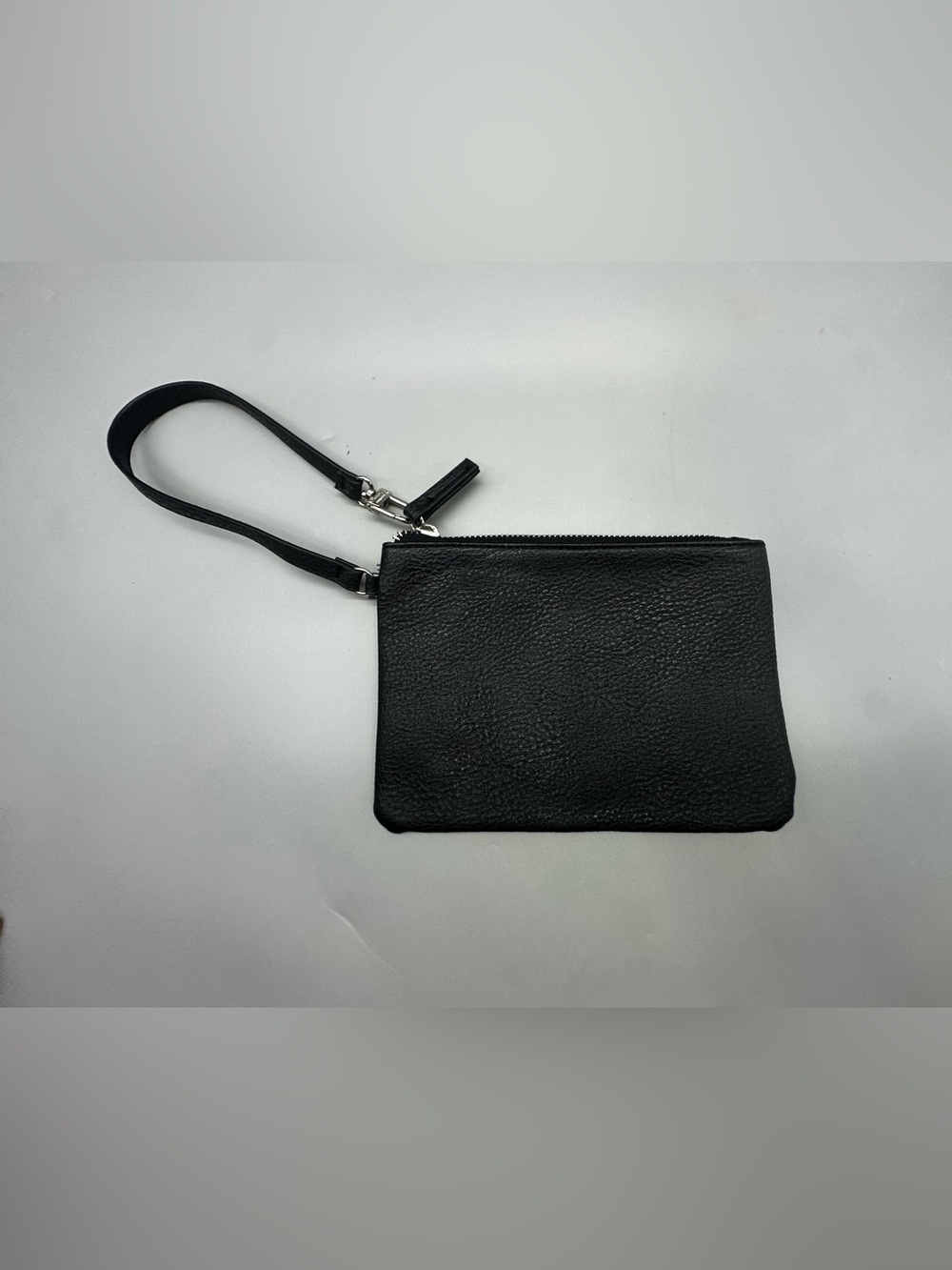 Steve Madden black pebbled faux leather wristlet pouch, bag, Purse